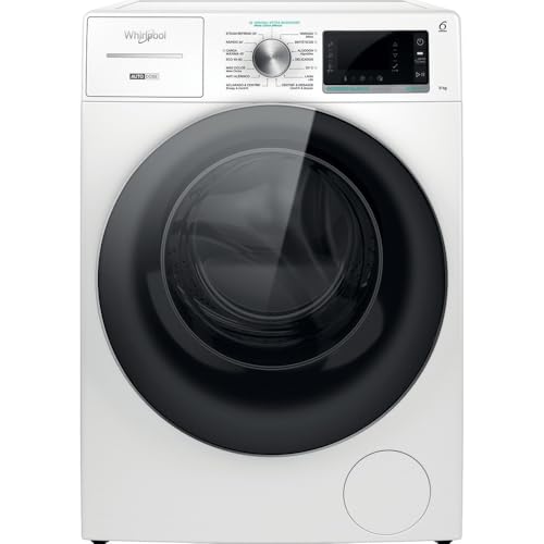 Whirlpool Lavadora cargo frontal de libre instalación W8 W946WR SPT, 9 kg, 1400 rpm, con Autodosificación, Blanco