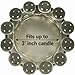 Alice Lane Original Bubble Candle Dish – Chic Smoky Glass Candle Dish for Home Decor – Decorative Modern Candle Holder for Small Candles & Diffusers