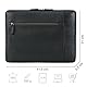 STILORD ’Jupiter’ Leder Aktenmappe Laptop Hülle 15-16 Zoll für Notebook und MacBook Vintage Sleeve schmal aus echtem Leder, Farbe:schwarz