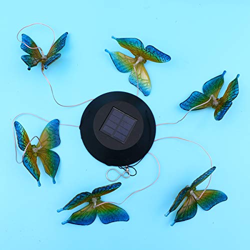 Luz solar ao ar livre, luz de LED criativa de borboleta para pendurar luzes de jardim decorativas (a