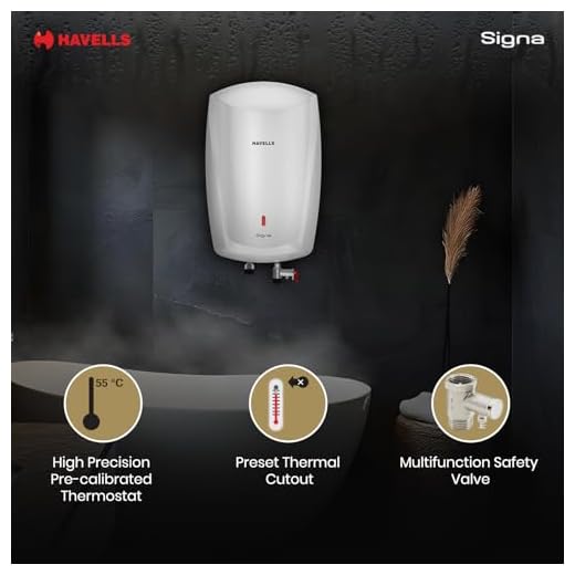 Havells Signa 5L Instant Water Heater(Geyser) with Anti Rust Aqua Shield| Twin LED Indicator| Shock Proof Body| ISI Marked| Fire Retardant Power Cord| Warranty- 5Yr on inner tank & 2Yr comprehensive