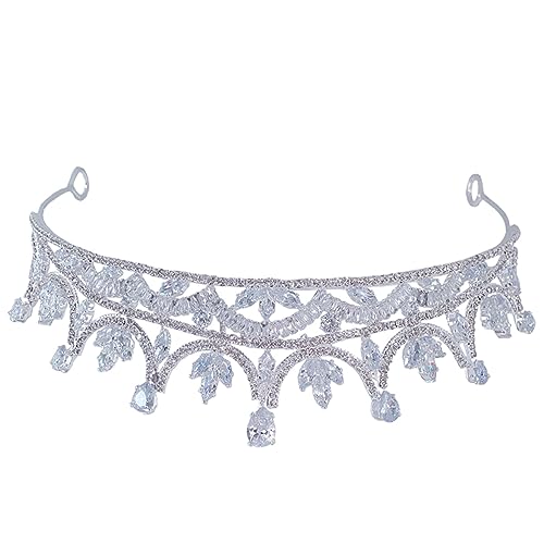 Couronne VICASKY en zircon, l'accessoire de mariage chic et intemporel