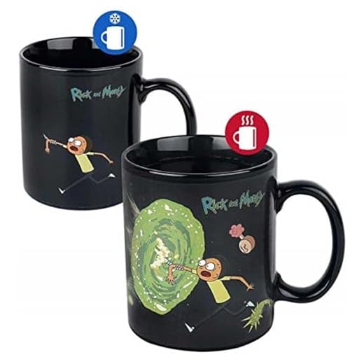 Cartoon Network SCMG24959 Rick and Morty (Portals) Heat Changing Mug, multicolor