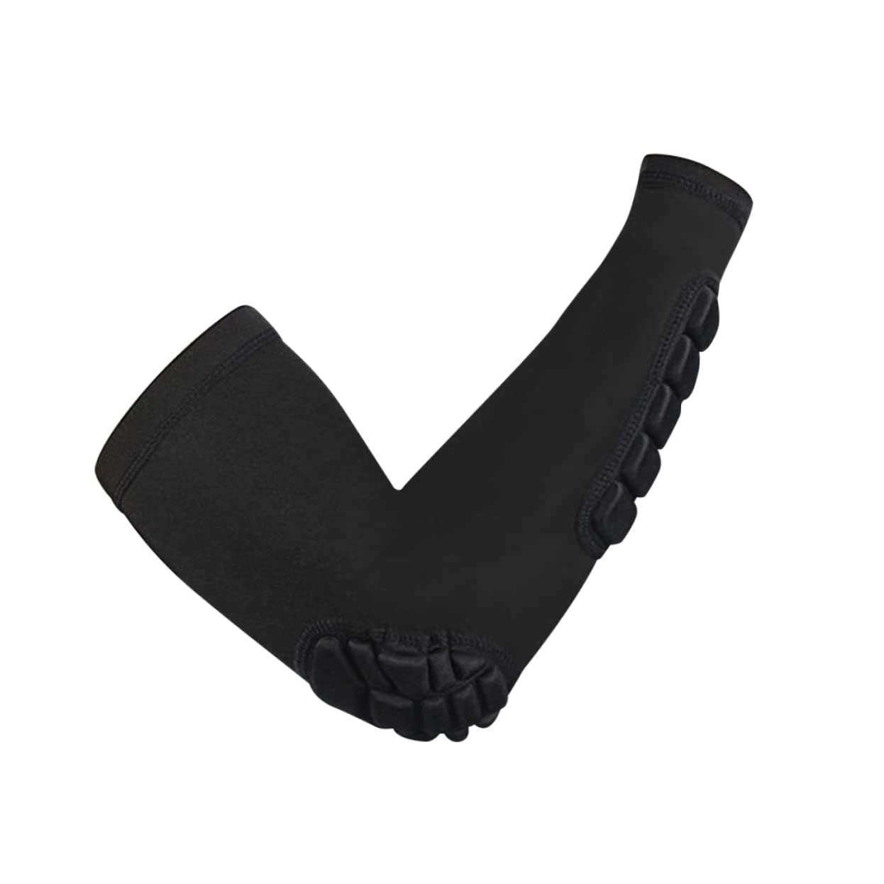 FRCOLOR 1Pc Elbow Compression Sleeve Elastic Protective Gear for Sports Basketball Football Badminton Weightlifting Suitable for Black