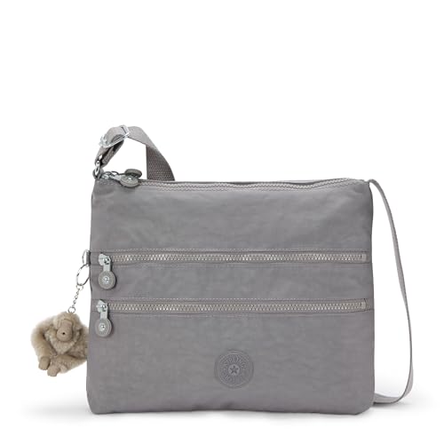 KIPLING Alvar Sac à Bandoulière de Taille Moyenne, Sparkled Beige (Beige)