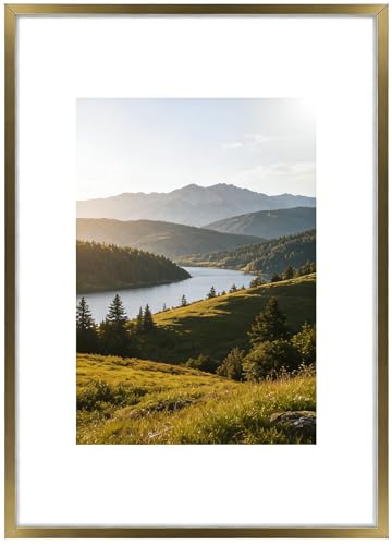 Acovy A3 写真フレーム アルミフォトフレーム マット仕上げ 200x287mm 高解像度プレキシガラス付き 金属製 A3(297x420mm) 写真フレーム 壁または卓上ディスプレイ用 壁掛けフック付き