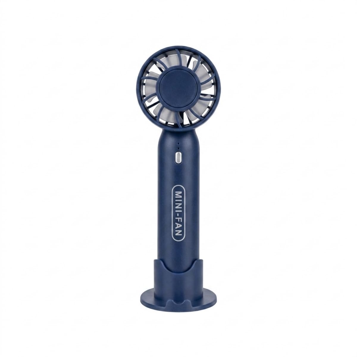 DEİNHAUS Mini-Fan Taşınabilir El Fanı, Masaüstü Standlı, USB Şarjlı, 16 cm, 3 Kademeli Hız Ayarlı Masaüstü & El Tipi Kompakt Boyut, Mavi (Model-11)