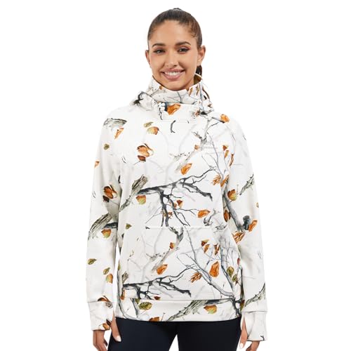 BASSDASH Women’s Fleece Fishing Hoodie with Neck Gaiter Water Resistant Performance Hiking Sweatshirt Pullover BASSDASH Women’s Fleece Fishing Hoodie with Neck Gaiter Water Resistant Performance Hiking Sweatshirt Pullover - Image 6