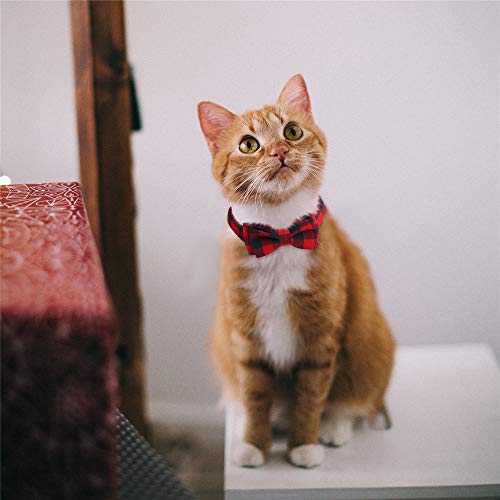 SLSON 4 Pack Cat Collars Breakaway with Bell Cat Collars with Cute Bowtie for Pet Kitten Cats and Small Dogs Pets… - Image 6