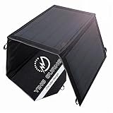 Paquete y garantía: guía de bienvenida, cargador solar plegable de polímero PET de resistencia industrial. Para ordenadores portátiles, sugerimos elegir el producto más de 40 W. 1 cargador solar plegable de 21 W, 2 mosquetones, manual de instrucciones (idioma español no garantizado).