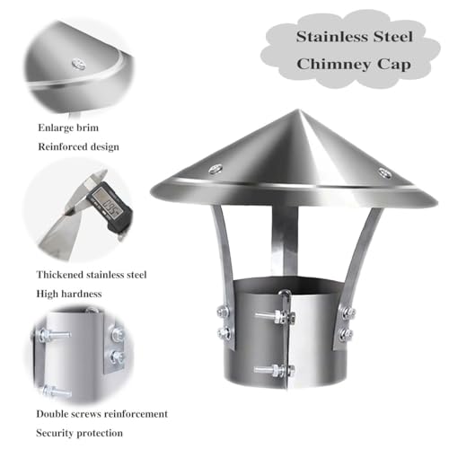 Protector de chimenea superior cónico que soluciona la entrada de agua 3