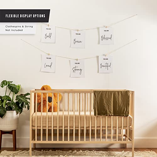 Let It Shine Bedroom –Playroom – Wall Decor For Girls , Women – Inspirational Quotes Wall Art (Set Of 6 Unframed 8X10 Inch Prints) #TOP5