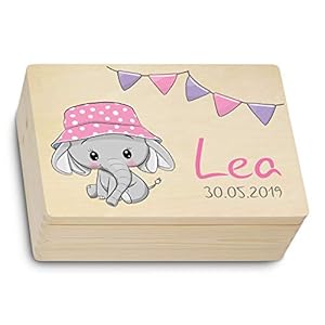 Kultdog Baby Erinnerungsbox personalisiert Holzkiste