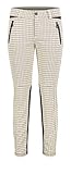 Stretch Ribbon MAC Jeans Damen Vision Riding Now Hose, 201K Light Pearl White Check, 40/OL