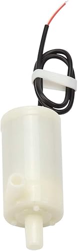 Miniatura 9 de AYNEFY Bomba sumergible de CC, DC 3V5V6V fuentes horizontales de bajo ruido, pequeña bomba sumergible anfibia para acuario fuente de peces hidroponía