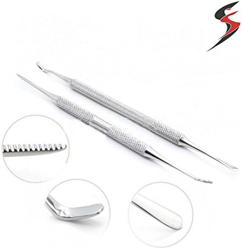 SS INSTRUMENTXToe Nail File & Lifter Kit Double Ended INGROWN SIDE EDGES Chiropody Podiatry