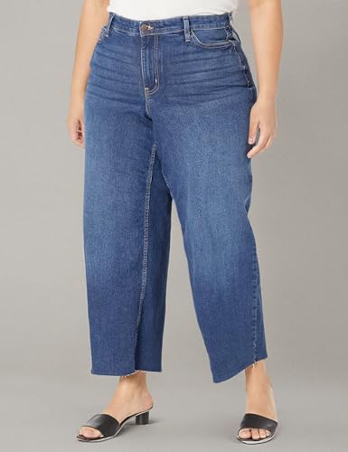 Calvin Klein Women's Plus Size Hi Rise Wide Leg Denim3