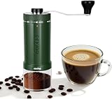 CEVING World's First 60g Large Capacity Manual Coffee Grinder, Green