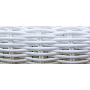 Tortuga Outdoor 3 Piece Portside Plantation Rocking Chair rockers with 1 side table Set of 2 White Coastal