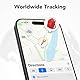 Smart Tracker Tag 4er Pack, Schlüssel Finder Kompatibel mit Apple Find My APP (nur iOS), IP67 wasserdicht, Austauschbarer Akku, Bluetooth Key Finder für Gepäck/Taschen/Koffer/Brieftasche