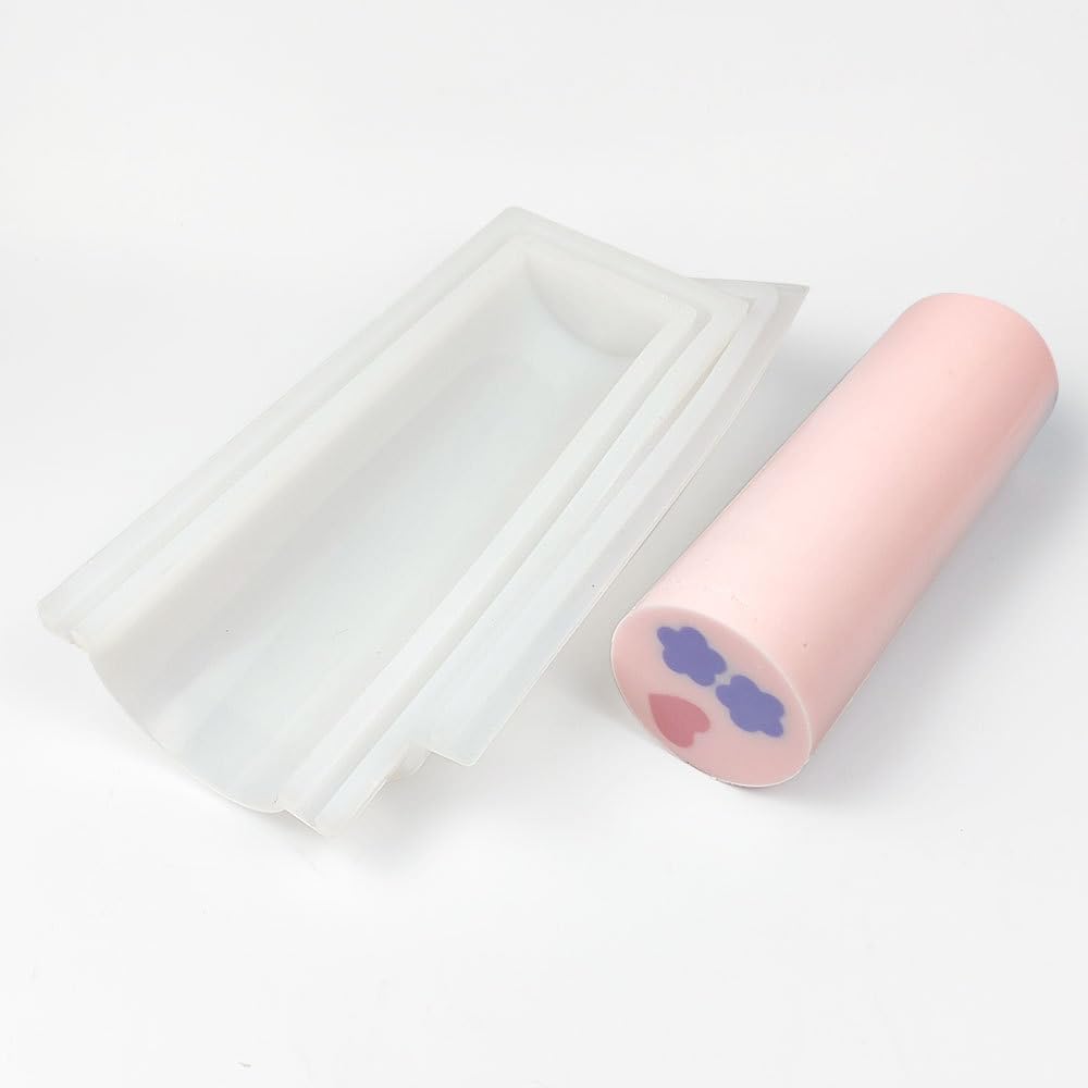 「NexPon」 1セットアクリルプルスルー万華鏡ソープシェイパー1000Mlチューブシリコンソープモールド