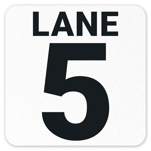 Lane 5 Pool Vinyl Adhesive Pool Depth Marker,