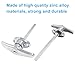 Bonsicoky Garage Door T-Handle Lock with 2 Keys, T-Handle Universal Replacement Lock for Garage Camper Door, Silver
