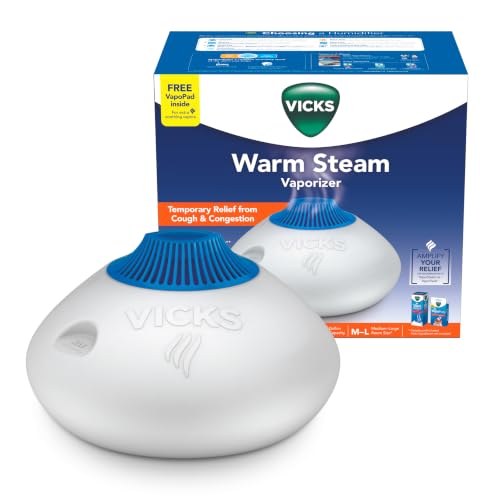Vicks Warm Steam Vaporizer Humidifier for Medium and Large Rooms, 1.5 Gal