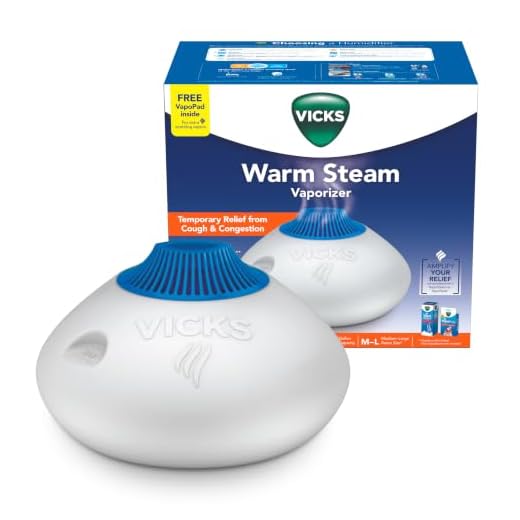 Vicks Warm Steam Vaporizer, Small to Medium Rooms, 1.5 Gallon Tank – Warm Mist Humidifier for Baby and Kids Rooms with Night Light, Works with Vicks VapoPads and VapoSteam
