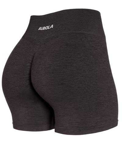 Mejores precios y opiniones de Café energético te más recomendados. 34 AUROLA - Pantalones cortos de entrenamiento energéticos para mujer, sin costuras, atléticos, gimnasio, fitness, pantalones cortos activos, Puce, Large