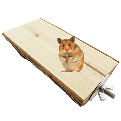 Image of Litewoo Wooden Pet Parrot Bird Perches Stand Bird Cage Perch Stand Platform for Parrot Macaw African Greys Budgies Parakeet Conure Cage Stands Exercise Toy (15CM)