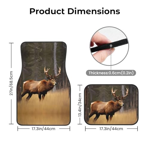 Tapis de sol voiture imprimé animaux sauvages protection durable - 4