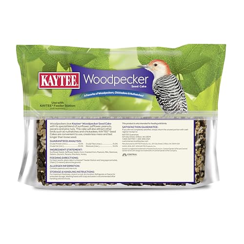 Kaytee Woodpecker Seed Cake, Wild Bird Food, 1.85 Pounds, 4 Count - image 8