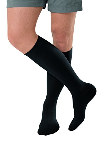 Image of JOBST forMen Ambition, Knee High w / SoftFit Technology, 30-40 mmHg, Black, SZ 3 /Long