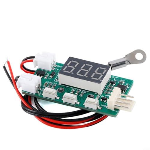 Nexbrill YR-1001 Módulo de control de temperatura de ventilador de 4 hilos DC 12V para regulador PWM con detección de fallos para equipos industriales e instrumentos científicos