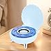 Shell Speaker, LED Seashell Small Bluetooth Speaker, Mini Portable Bluetooth Speakerwith 7 Ambient Lights, Mini Bluetooth Shower Speaker, Bluetooth Music Player for Home (Blue)