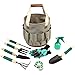 Produktbild Gartengeräte-Set, Gartengeräte mit 9-teiligem Garten- und Hochleistungs-Aufbewahrungseimer, Gartengeschenke-Werkzeugset für Männer und Frauen