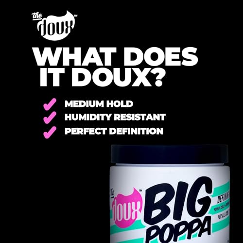 Image of The Doux Big Poppa Defining Gel, Curling Gel to Fight Frizz and Humidity, Curl-Defining Hair Products, Suitable for All Curl Types