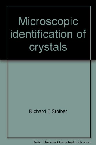 Microscopic identification of crystals 0898742765 Book Cover