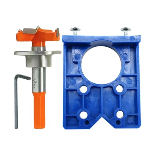 Image of Hinge Jig 35mm/14 IN Concealed Hinge Jig Drill Guide with Forstner Bit Sets Positioner for Door Kitchen Cabinet Hinge-