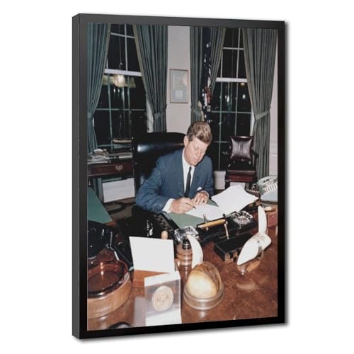 Toile John F Kennedy bureau ovale : décorez un bureau professionnel vide