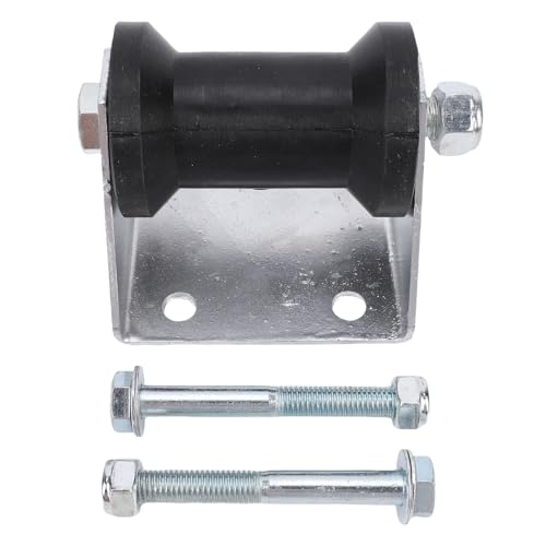 WOHPNLE 4 Inch Boat Trailer Rollers, Marine Trailer Roller Kit with Panel Bracket Rubber Keel and 2 Installation Accessories, Trailer Roller Kit for Ships