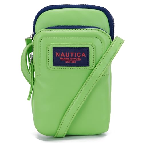 Image of Nautica Catalina Vegan Leather RFID Womens Crossbody Cell Phone Purse Holder Wallet