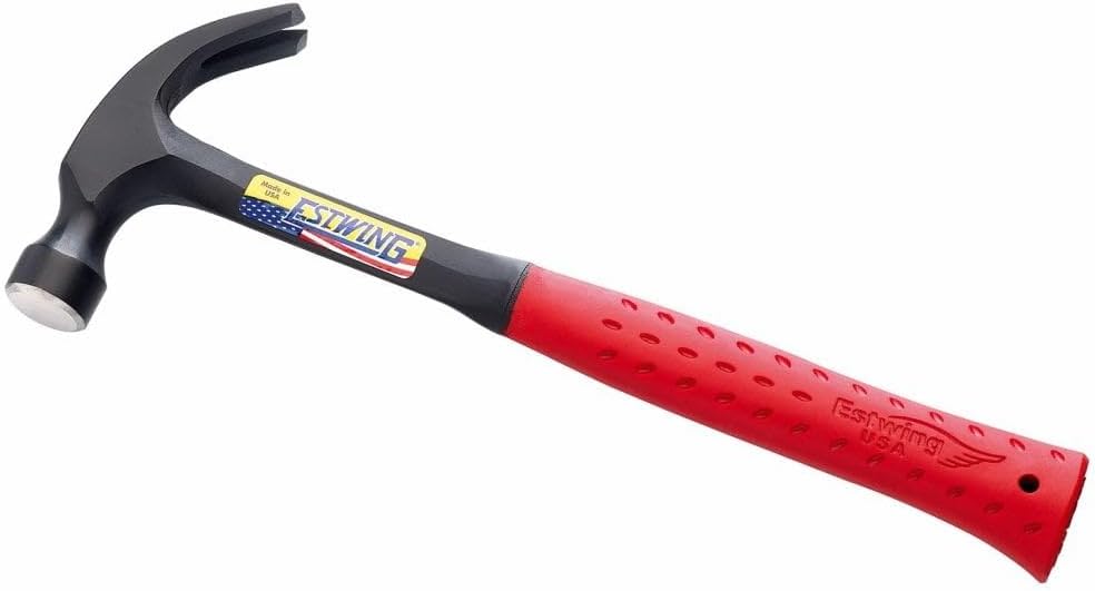 E3/20C Curved Claw Hammer - Red Vinyl Grip 560g (20oz)