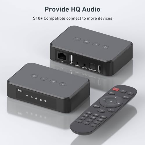 Arylic S10+ Wireless Audio Receiver, Multiroom-Stereo mit SPDIF-Ausgang, WiFi & Bluetooth Music Streamer, streamt verlustfreie HD-Musik von Spotify, Amazon Music,Tidal etc.Support AirPlay. – Bild 3