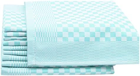 ZOLLNER Zestaw 10 Ściereczek Kuchennych 100% Bawełny 46x70 cm Czarne