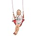 JKsmart Swing Seat for Kids Heavy Duty Rope Play Secure Children Swing Set,Perfect for Indoor,Outdoor,Playground,Home,Tree,with Snap Hooks and Swing Straps,440 lbs Capacity，Red(Patent Pending)