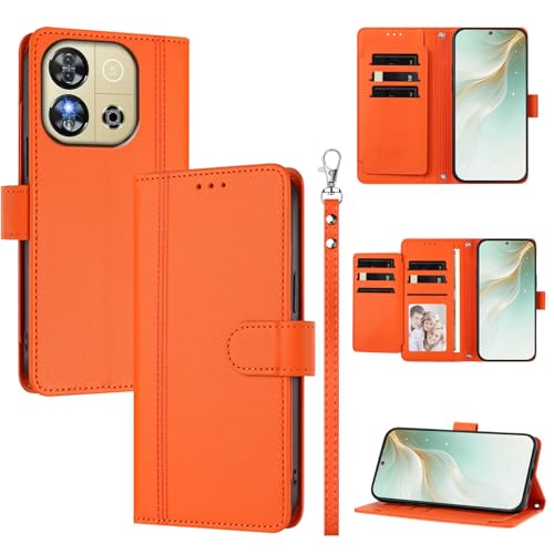 �X�}�z�P�[�X �Ή��@�� for Oukitel C57 (Pro) / C57S,�Ή��@�� for Blu J12 �X�}�z�P�[�X�y�E�H���b�g�f�U�C�� �f���A���J�[�h�X���b�g �L���b�V�� �t���b�v���X�^���h �����h�~�zOrange