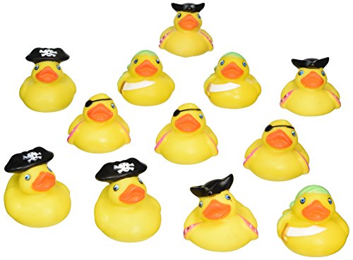 Rhode Island Novelty 2" Pirate Rubber Duckies (1 Dozen) #TOP9