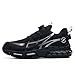 XKOWUO Mens Steel Toe Safety Work Shoes Construction Cushioned Sneakers Puncture Proof Anti Smashing Non Slip Comfortable Lightweight Fashion Black White US 11